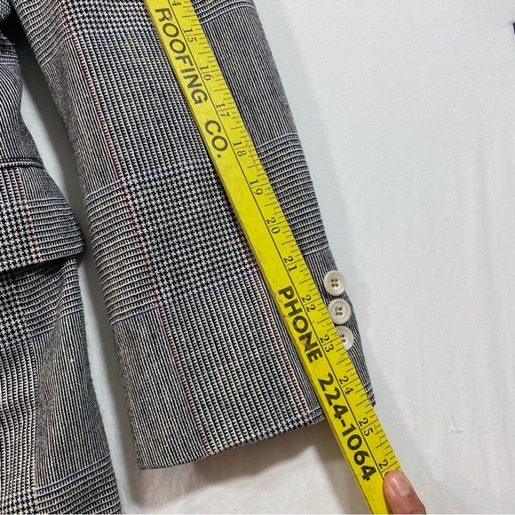 Cricketeer Houndstooth Blazer Vintage Tweed Jacket Sports Coat Men 40L Gray - Picture 12 of 14